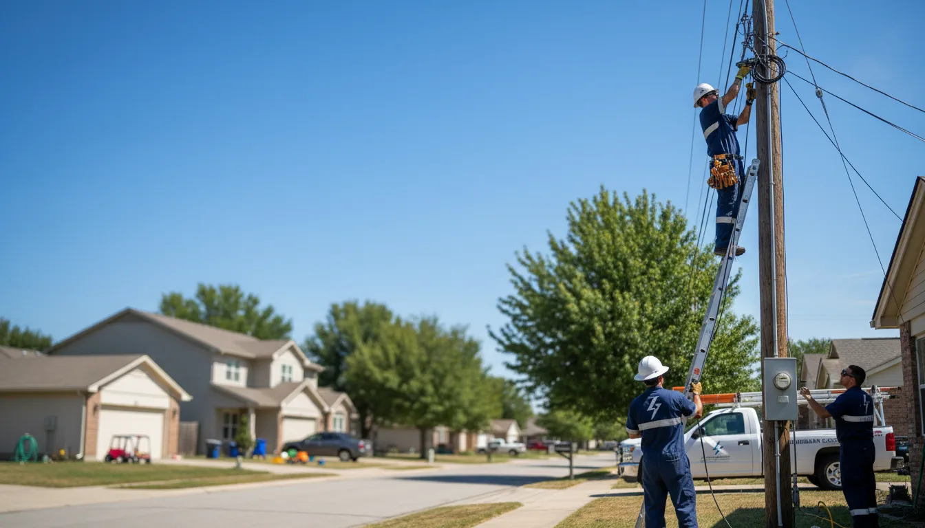 Residential electrician providing installation services in Fowler, OH